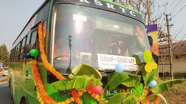 MLA flags off KSRTC city bus service