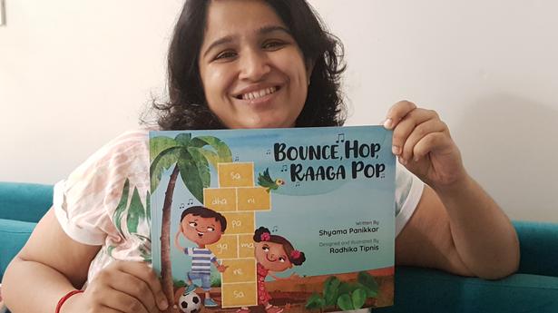 Author and storyteller Shyama Panikkar takes children on a hopscotch game of music