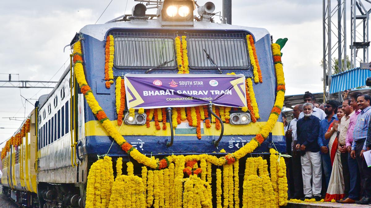 First 'Bharat Gaurav' train service starts from Coimbatore - The Hindu