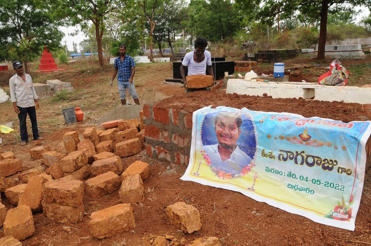 The graveyard where Nagaraju’s body was laid to rest. 