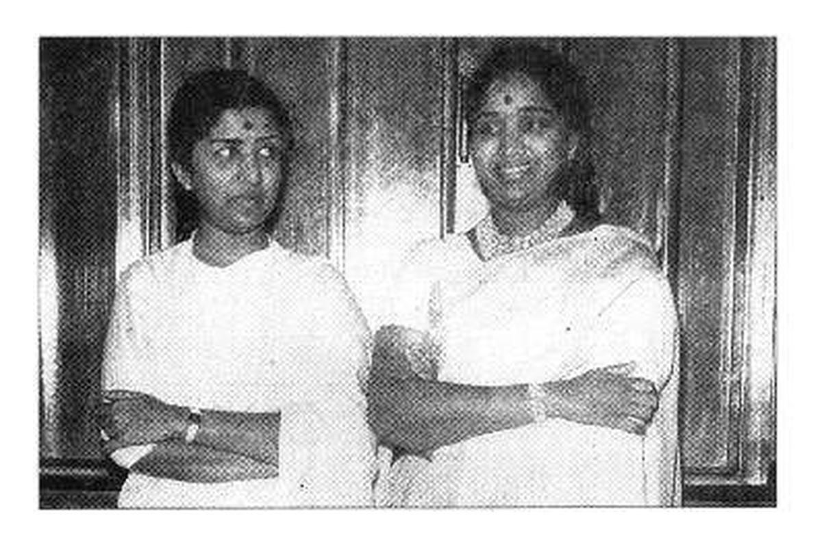 Lata Mangeshkar and Asha Bhonsle.