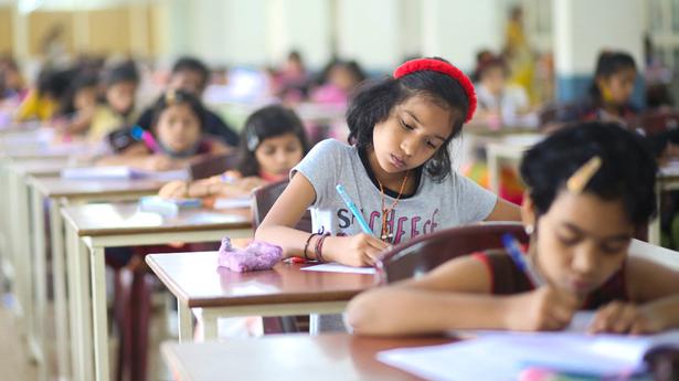 Over 10,000 students appear for free Kannada medium school entrance test at Alva’s