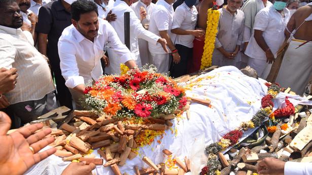 Thousands bid tearful farewell to Goutham Reddy