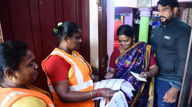 Distribution of booth slips to be completed in three days in Chennai