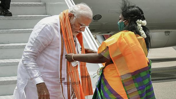 Governor Tamilisai Soundarajan receives PM Modi