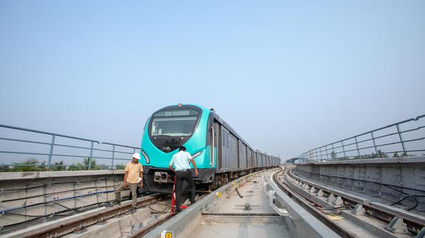 Trial runs begin for Kochi Metro’s SN Jn. extension