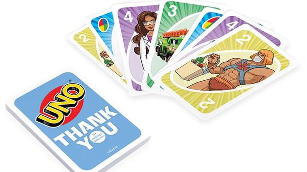 Mattel Toys launched UNO cards to honour frontline workers