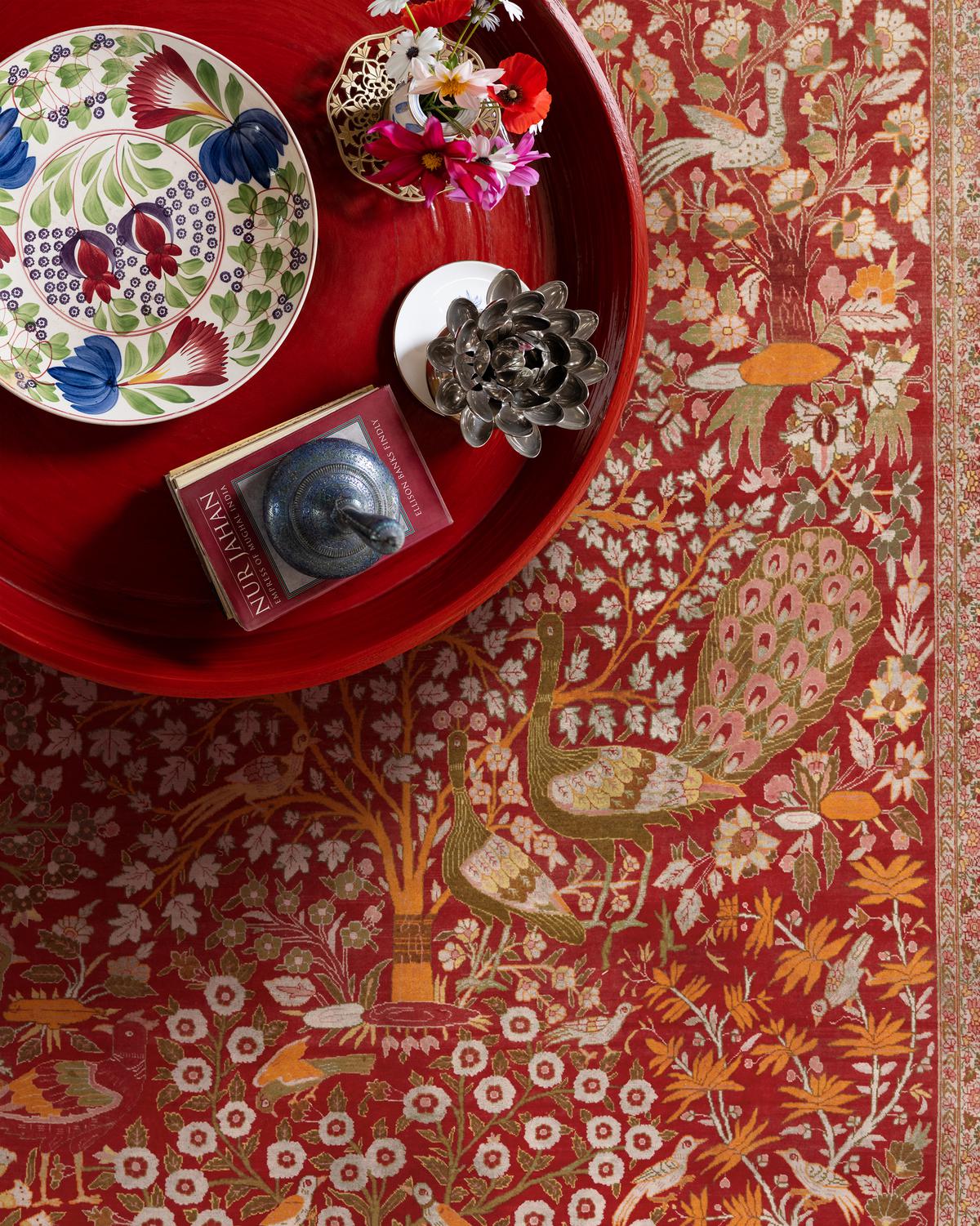 Tabriz Carpet imagined at Anita Lal’s home in Delhi