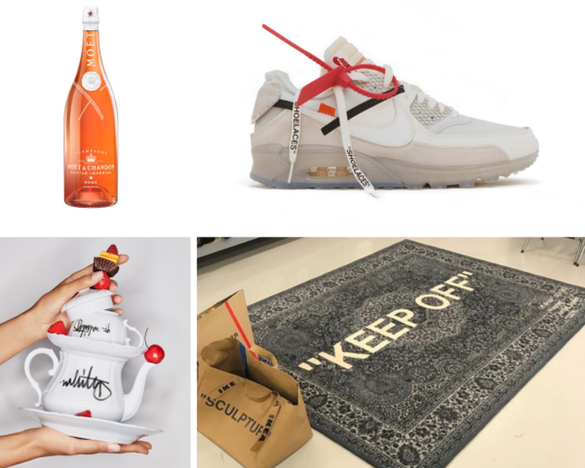 Some collabs from Abloh - Moet & Chandon, Nike, Ginori 1735m and Ikea