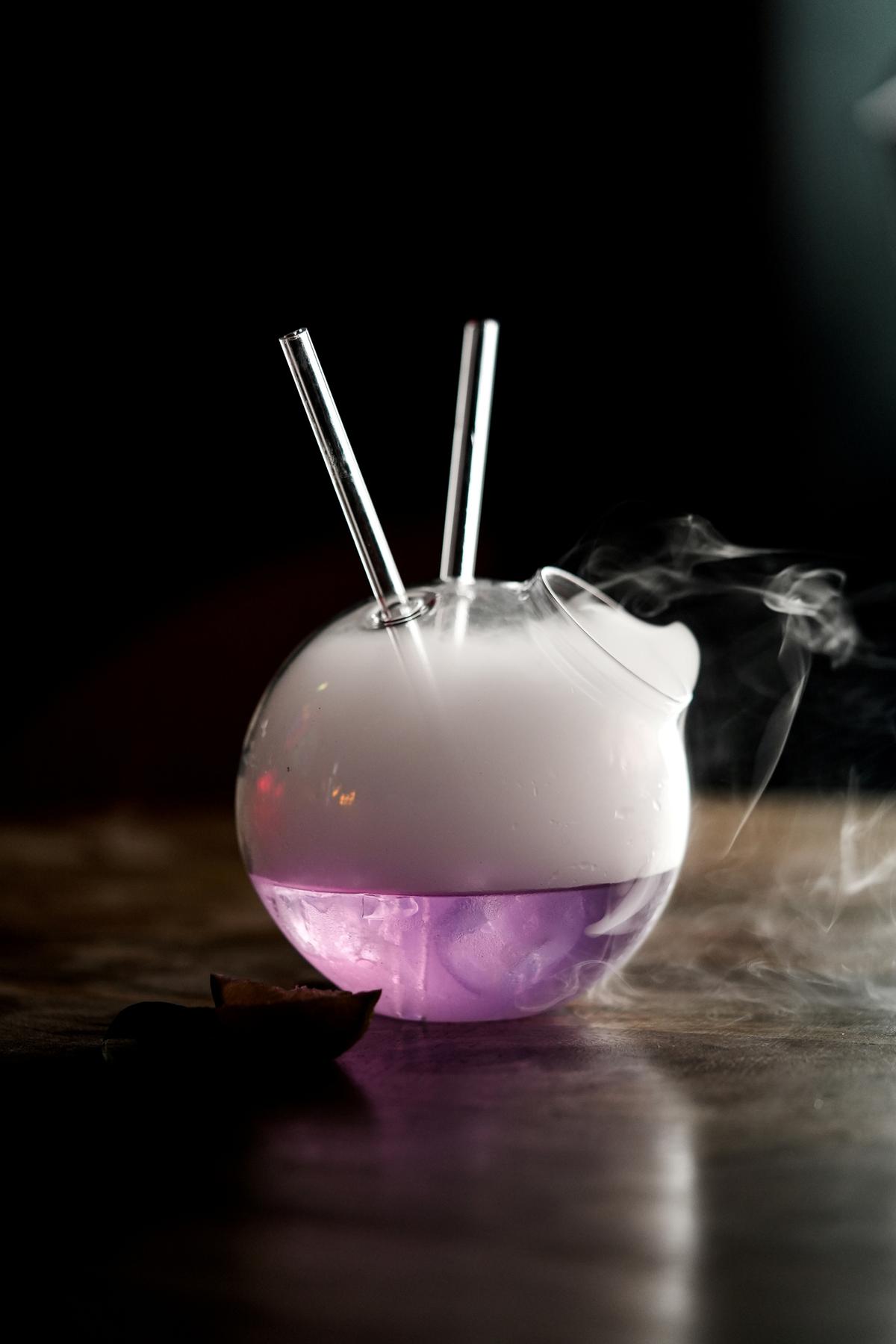 The purple chameleon cocktail