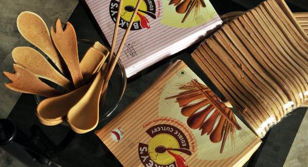 Bakey’s edible cutlery allows you to eat with them, then gobble them up