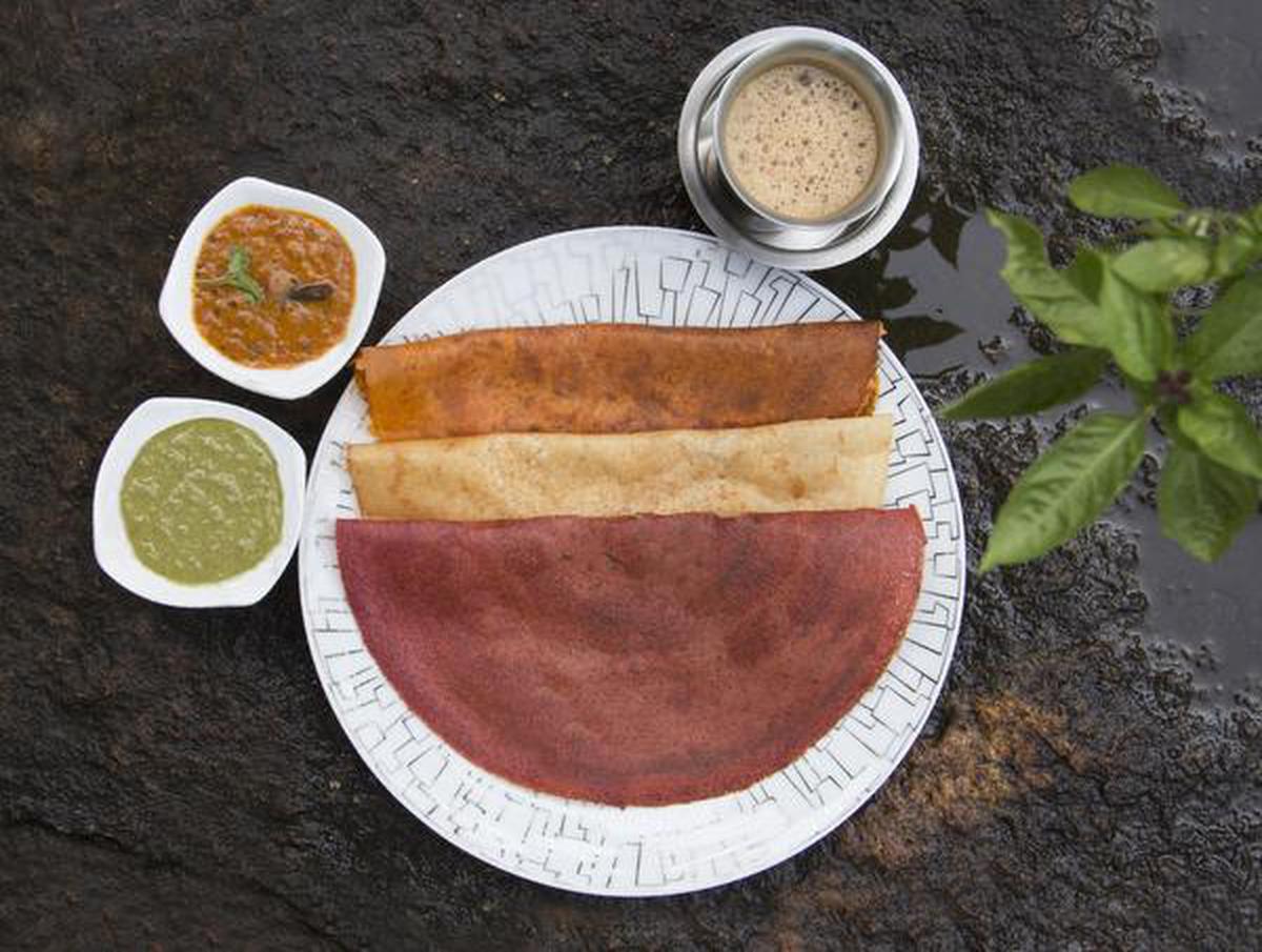 The dosa batters are made with Thooyamalli and red Mapillai Champa