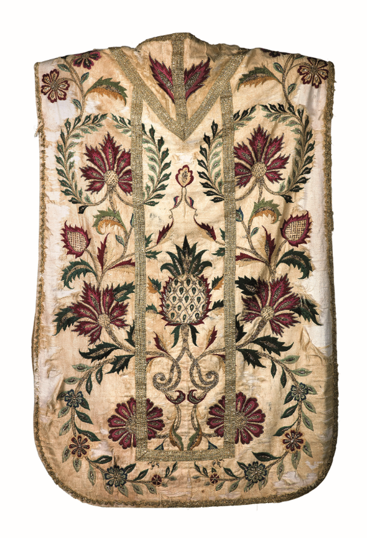 The 18th century chasuble from St Michael’s church at Orlim