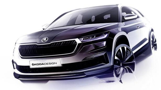 Skoda Kodiaq releases facelift teaser ahead global launch