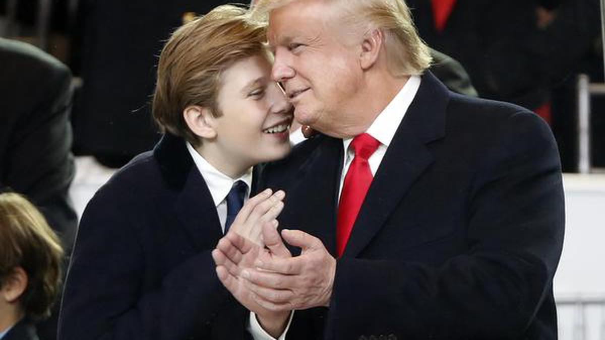 Youngest Son Barron Not Happy As He Could Be Due To Forced Stay At Home Trump The Hindu