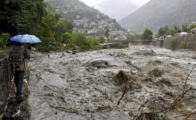 Image result for Incessant rain triggered flash floods & landslips in Northern India