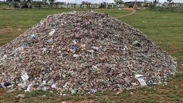 Medical waste found dumped in vacant land at Chettipalayam