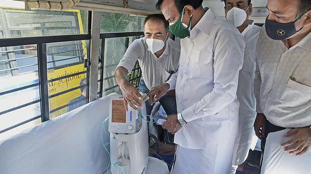 Oxygen on wheels for patients at Perundurai hospital
