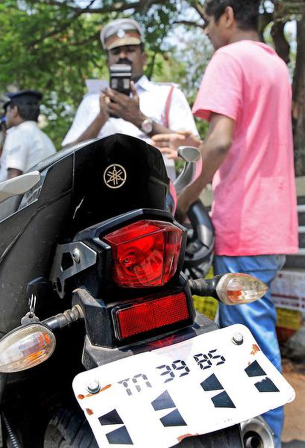 Conform To Number Plate Norms The Hindu