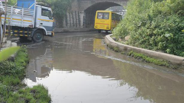 Water stagnation at railway underpass in Erode irks motorists