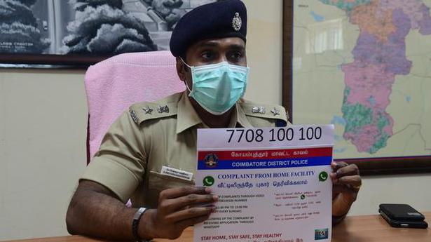 Coimbatore Rural police launches WhatsApp video call complaint service