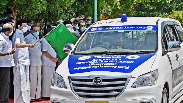 CM flags off vehicles to transport COVID-19 patients to hospitals