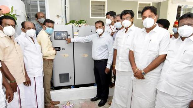 Rotary Clubs contribute oxygen generation plant to PHC in Bargur