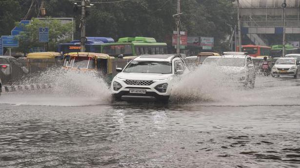 Waterlogging in several parts of Delhi as rain lashes city
