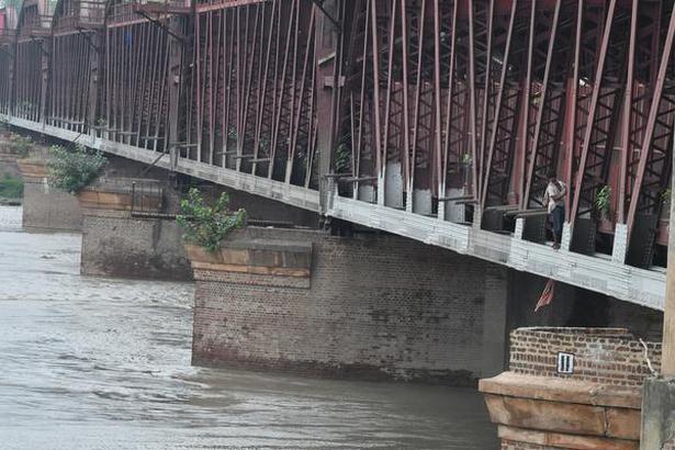 A view of Yamuna’s rising water levels on Saturday, August 17, 2019.