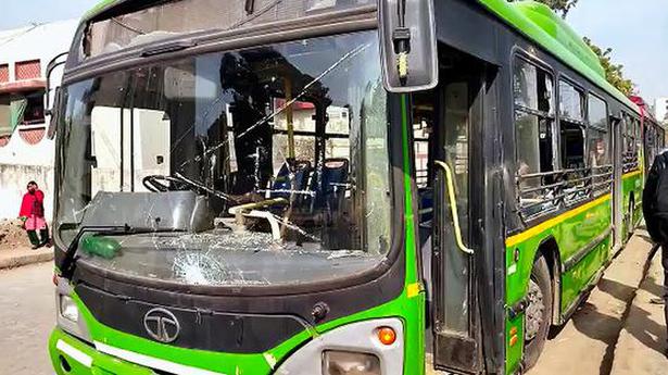 Not allowed to board, commuters vandalise buses
