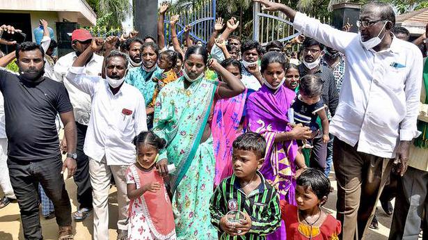 After release, farmers protest at jail