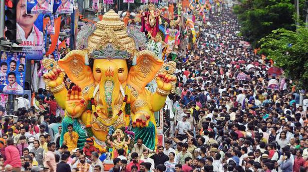 Ganesh immersion goes off without a hitch - The Hindu