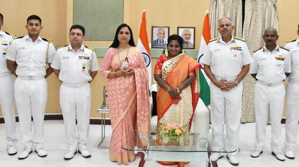 Governor apprised of readiness of Indian Navy