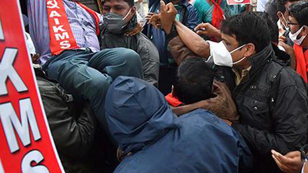 Protesters try to lay siege to Minister’s office