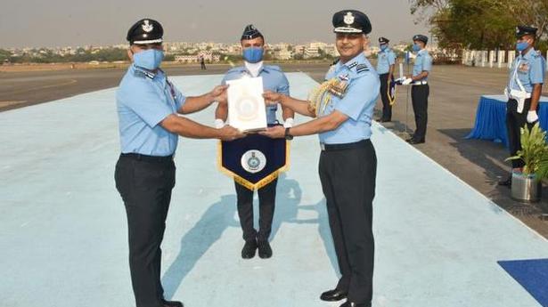 Crests handed over to Begumpet Air Force Station