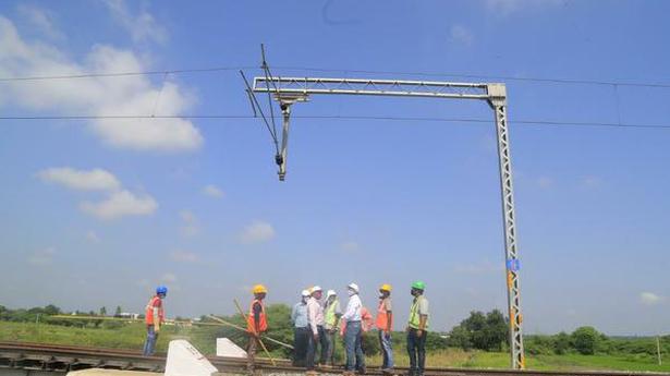 Doubling, electrification done between Umdanagar-Gollapalli