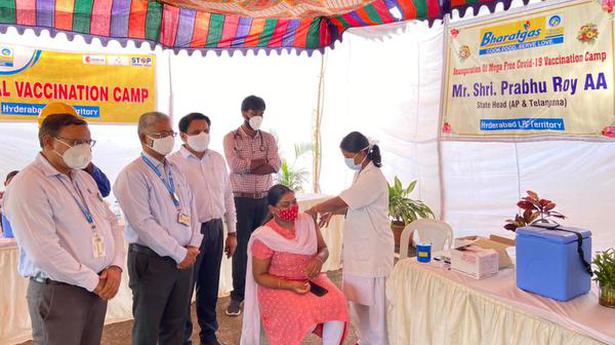 Vaccination camp held at BPCL bottling plant