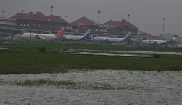 Cochin International Airport has suspended operation following floods in its apron area