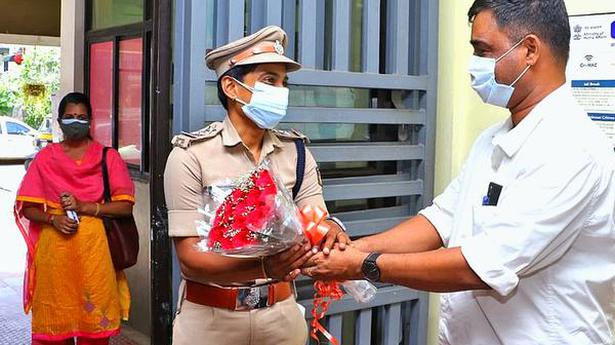 Inspiring cop Anie Siva assumes charge at Kochi Central station