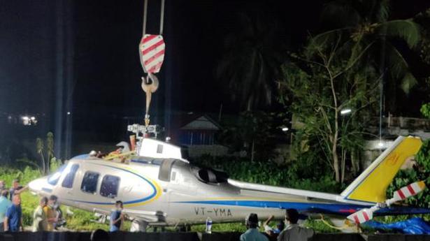 Copter shifted from crash site to Kochi airport