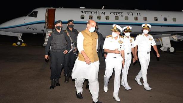 Defence Minister arrives in Kochi