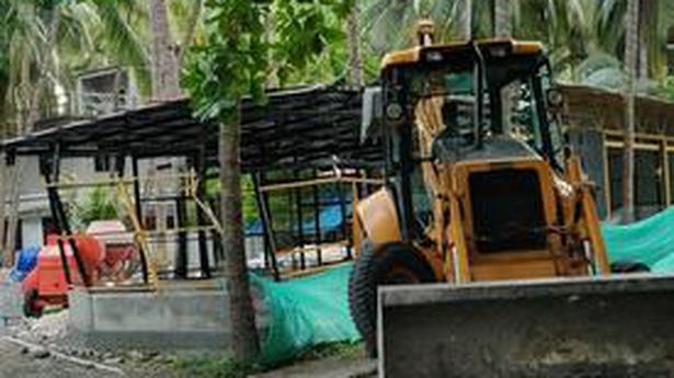 Lakshadweep administration demolishes structure built by panchayat
