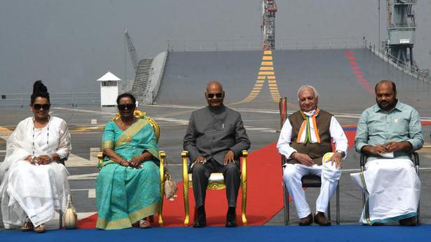 President visits IAC Vikrant for the first time