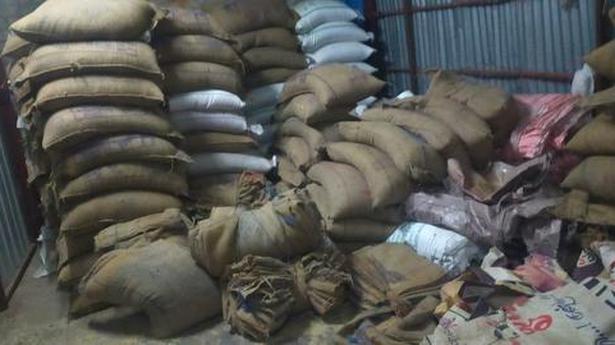 15.95 tonnes of ration rice, 4.6 tonnes of wheat seized