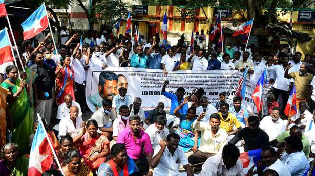 VCK protests atrocities against Dalits in Melur region