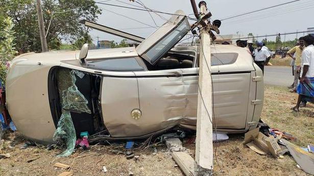 Sivaganga Collector suffers minor injuries in car accident