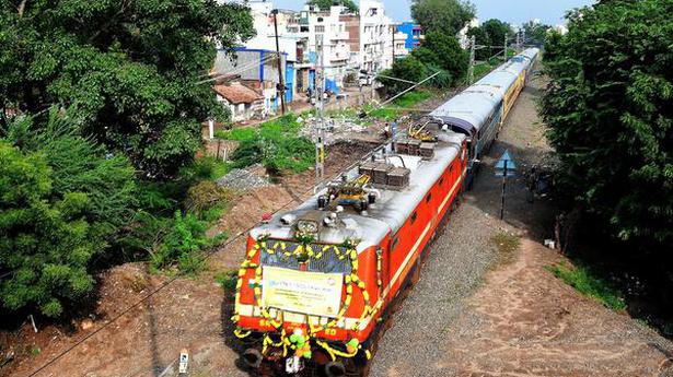 Official conducts speed trial on Madurai-Manamadurai line
