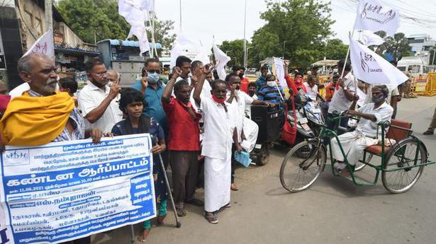 Railways is denying right to mobility, disability rights organisation says, stages protest in Madurai