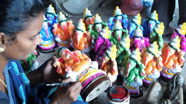 Sale of Ganesha idols yet to pick up