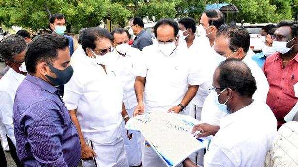 Ministers inspect land for construction of new Collectorate
